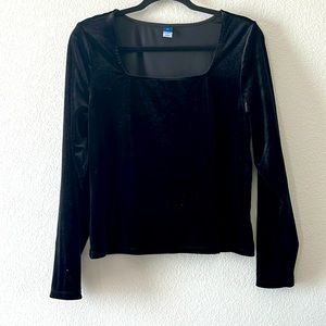 Black Velvet top